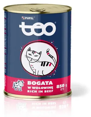 Image de TEO Riche en viande de bœuf - nourriture humide pour chats - 850 g