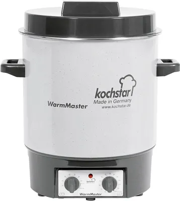Obrázok produktu pre KOCHSTAR Einkochautomat WarmMaster S mit Uhr 27 l Ø35cm steingrau/weiß
