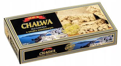 Zdjęcie produktu dla Chałwa sezamowa smak waniliowy 200g MK