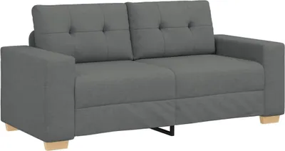 Produktbild von Zweisitzer-Sofa Dunkelgrau 180x77x82 cm Stoff