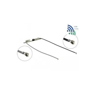 Image de Delock 12551 DELOCK Doppelantenne WLAN 2xMHF 4L-St 1.12-3.18dBi 36cm