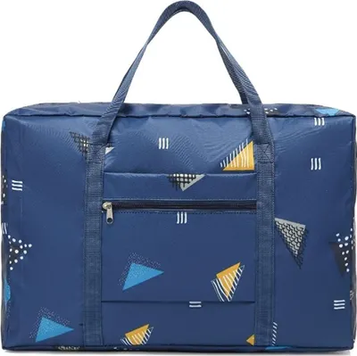 Produktbild von Reisetasche Boardgepäck 33 x 47 x 16 cm, Farbe:Marineblau Geometrisch