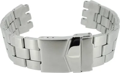 Produktbild von Minott > Uhrenarmband 19mm > Edelstahl silbern passend zu Swatch Uhren