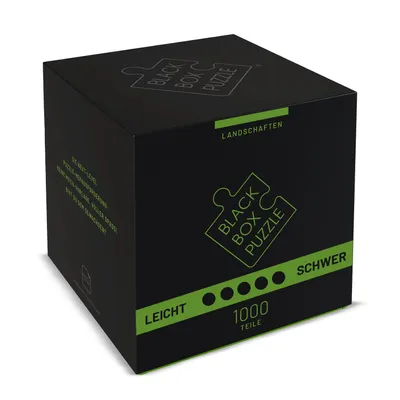 Produktbild von BLACK BOX Puzzle 1000 Teile, Blackbox Puzzel mit Überraschungs-Motiv ohne Vorlage, Impossible Puzzle schwer für Erwachsene und Kinder ab 14 Jahren