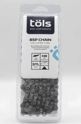 Immagine prodotto di Catena Tols 8sp Road/mtb argento 116 maglie argento 116 maglie