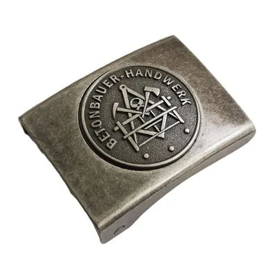 Produktbild von Koppelschloss Betonbauer Handwerk und Zunft – vintage - eisengrau - für 4,5 cm breite Koppelgürtel