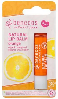 Productafbeelding van Benecos Lipbalm Orange Vegan (1 Stuk)