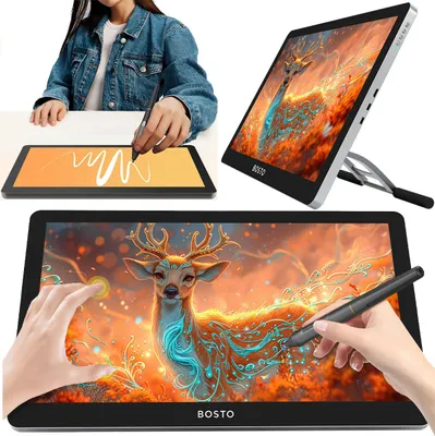Zdjęcie produktu dla Bosto Bt-19uhdt(M) Profesjonalny Tablet Graficzny Dotyk Lcd 3840x2160