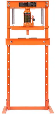 Produktbild von Hydraulische Werkbankpresse 12 Tonnen - Manuelle Presse mit 12 Tonnen Druck - Kohlenstoffstahl - Orange