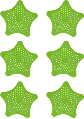 Produktbild von Seestern-Abflusssiebe aus Gummi – Küchenspüle, Siebstopfen, Silikon-Abflussabdeckung – Haarfänger für den Wannenabfluss