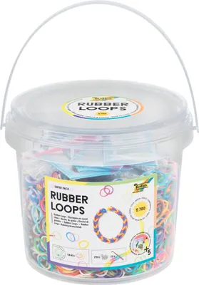 Produktbild von Folia Gummifaden Rubber Loops mehrfarbig