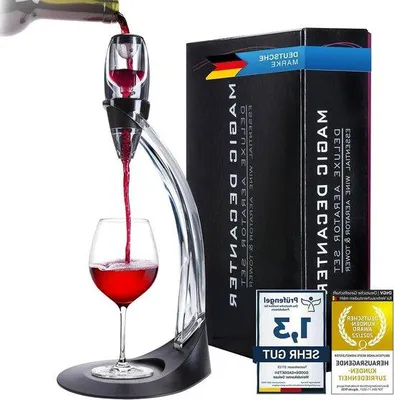 Image de Aérateur de vin Décanteur ; Verseur de vin de luxe avec support ; Décanteur magique