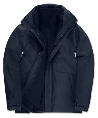 Produktbild von B&C - "Corporate" Jacke 3 in 1 für Herren FK2686 (3XL) (Marineblau)
