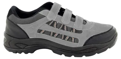 Produktbild von Dek Herren Ascend Trekking-Schuhe / Wanderschuhe / Wanderstiefel mit Klettverschluss DF143 (10 UK/44,5 EU) (Grau/Schwarz)