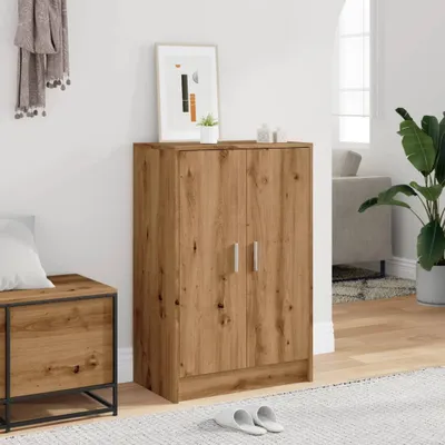 Image de vidaXL Armoire à chaussures Artisan-Chêne 60x35x92 cm Bois composite