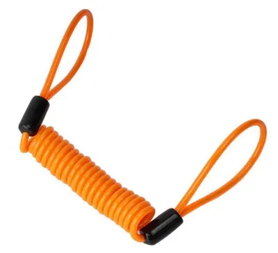 Image de Câble spirale orange de 1,2 mètre pour antivol de motos