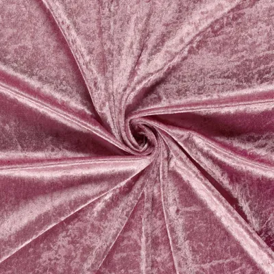 Produktbild von Samtstoff 0,5m Schritte - Meterware 147 cm breit – Velvet Stoff viele Farben | Dekostoff, Polsterstoff & Nähstoff 014 Altrosa