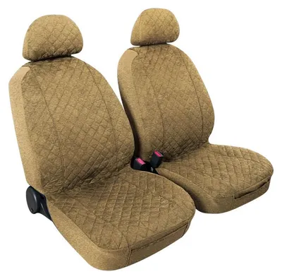 Image de Housses de siège Lampa Paire de housses de siège avant en microfibre universelle - Beige