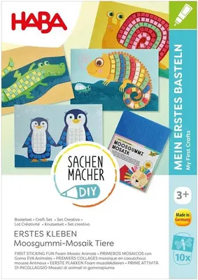 Produktbild von HABA Bastelset - Erstes Kleben Moosgummi-Mosa