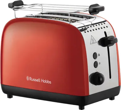 Image de Russell Hobbs Grille-pain 2 tranches, Fentes extra larges pour toasts, Fonction décongélation, Fonction réchauffage, Broth (26554-56)