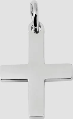 Produktbild von Akzent Edelstahlanhänger, Kreuz, silberfarbig