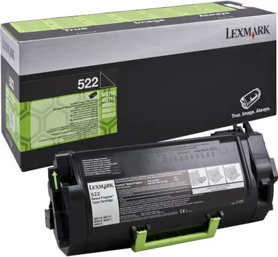 Obrázek produktu pro Lexmark 522E, 6000 str., Černá, 1 kusů