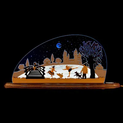 Produktbild von Motivleuchte "Eiszauber" (47x22cm) von Weigla Holzkunst