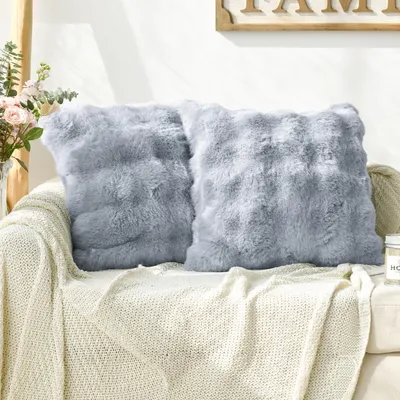 Immagine prodotto di Fodere per cuscini decorativi Vlochač, grigio soffice, 45 x 45 cm, 2 pezzi