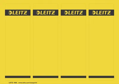 Immagine prodotto di Leitz 1685-20-15 1685 Etichette per dorso PC - carta, corte/larghe, 100 pezzi, giallo