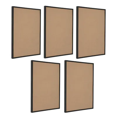 Productafbeelding van Wanddecoratie, 5 fotolijsten voor woningen, kantoren, tentoonstellingszalen, schoolgangen, winkels. Kleur: zwart