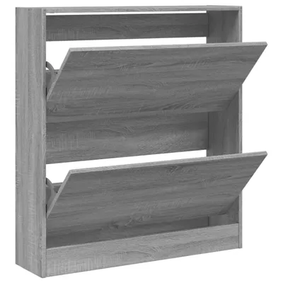 Obrázek produktu pro Botník Grey Sonoma 80x21x87,5 cm Materiál na bázi dřeva