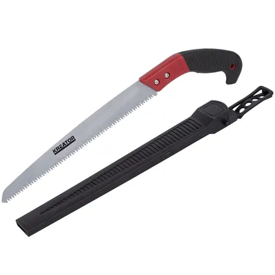 Produktbild von Kreator Handsäge Holzsäge 30cm rosttfrei hartverchromt Stahlsäge + Schutzhülle - 300 mm