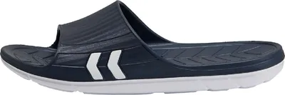 Produktbild von Hummel Nielsen Sandal Badeschuhe Slide blau/weiß 206571-7003, Schuhgröße:43 EU