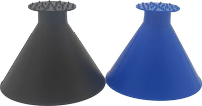 Produktbild von Effektiver Eiskratzer mit Trichterfunktion 2-in-1 für Autoscheiben – 1 Stück, Farben Blau/Schwarz