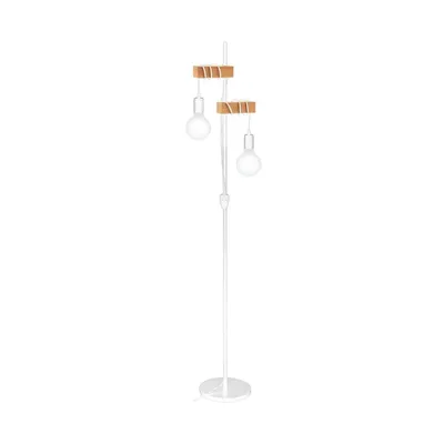 Produktbild von EGLO Townshend, Weiß, Holz, Wohnzimmer, Metall, Holz, II, E27, 2 Glühbirne(n)