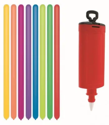 Produktbild von Premium Modellierballons, 10 Stück + Pumpe