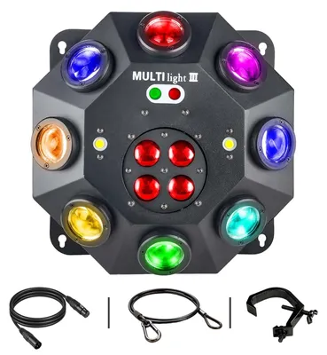 Obrázek produktu pro Pohyblivé hlavové světlo, 150W RGBW světelný efekt pro DJ, s funkcí aktivace zvukem