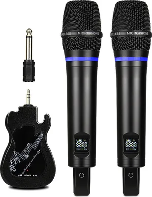 Obrázok produktu pre INF 2-balenie bezdrôtového mikrofónu Bluetooth Reverb čierna