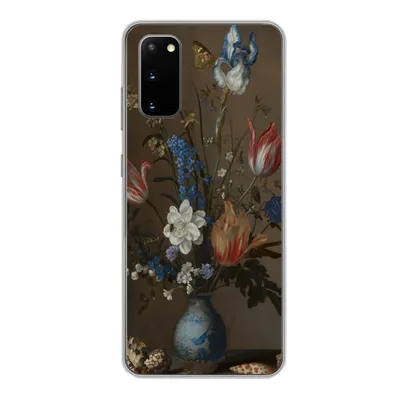 Produktbild von MuchoWow® Handyhülle Schutzhülle Hülle für Samsung Galaxy S20 Blumen in einer Wan-Li-Vase und Muscheln - Gemälde von Balthasar van der Ast Silikon Softcase Handy Hülle - Bild