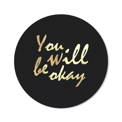 Produktbild von MuchoWow® Mauspad Mousepad Zitat - Motivation - Gold - Schwarz 40x40 cm - Mousepads - Maus Mat - Pad - Mausunterlage - Schreibtisch Accessoires