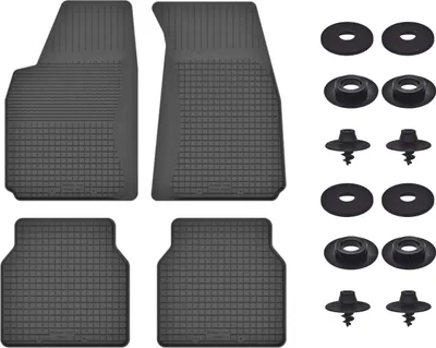 Produktbild von Gummimatten Mit Stoppern Für: Volkswagen Golf I (1974-1983) Schwarz Set