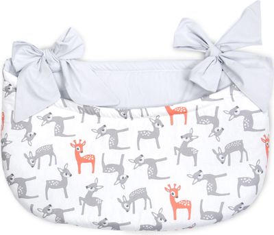 Amilian Betttasche zum Einhängen, Windelntasche, Aufbewahrungstasche, Spielzeugtasche, Babybetttasche, Organizer für Kinderbett, Laufgitter