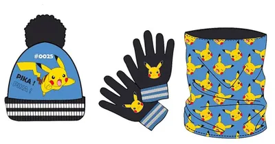 Produktbild von Nintendo Merchandising Pokémon-hut Und -handschuhe Mehrfarbig  Mehrfarbig One Size