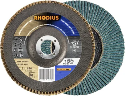 Produktbild von RHODIUS Lamellenschleifscheibe LSZ FB 150 x 22,23 TOPline 211690