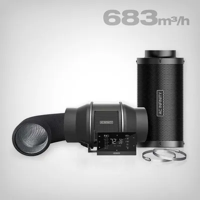 Image de Kit complet d'extraction AC Infinity, contrôleur AI+, 150 mm, 683 m³/h