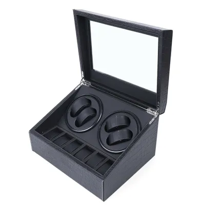 Produktbild von 4+6 Uhren Automatisch Uhrenbeweger Uhrenbox Mechanisch Uhrenkasten Watch Winder Box