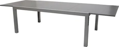 Produktbild von Großer Gartentisch Ausziehtisch Glas/Aluminium grau ausziehbar 180-240 cm