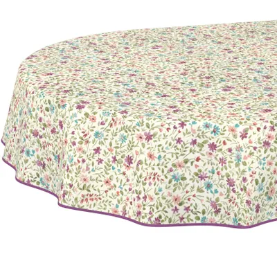 Tischdecke Iris-Erdbeeren Bunt Oval 220x140cm Band, Hauptbild