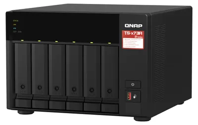 Produktbild von QNAP TS-673A-8G - NAS - Tower - AMD Ryzen - V1500B - Schwarz