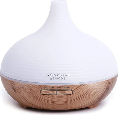 Produktbild von Asakuki Spring Ultraschall Luftbefeuchter Aroma Diffusor 300ml 7-Farben LED mit Timer